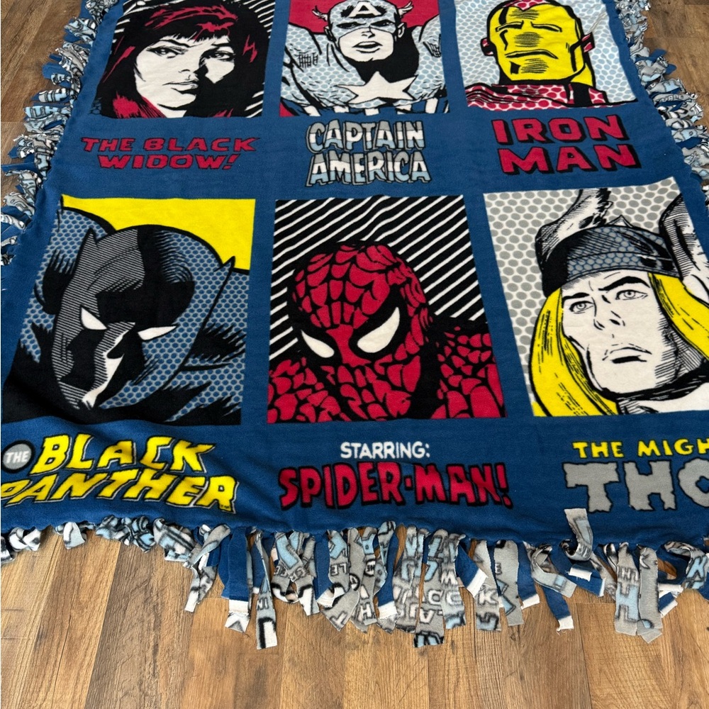 Kids Marvel Heroes Fleece Blanket 63x53in - Picture 6 of 13